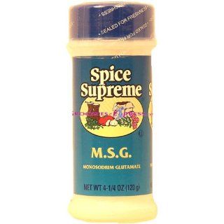 Spice Supreme M.S.G. Monosodium Glutamate, plastic shaker, 4.25 oz