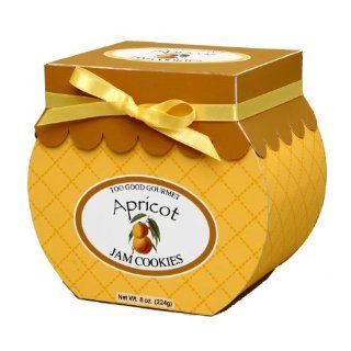 Too Good Gourmet Apricot Jam Jar Cookies, 8 Ounce Yellow Boxes (Pack