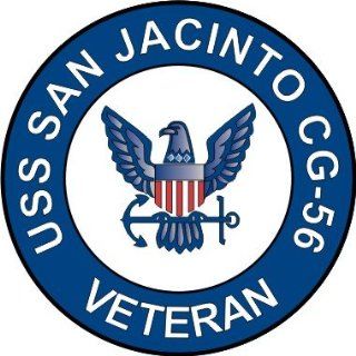 US Navy USS San Jacinto CG 56 Ship Veteran Decal Sticker 3.8 6 Pack
