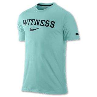 Mens Nike LeBron Witness Logo Tee Shirt Mint Candy
