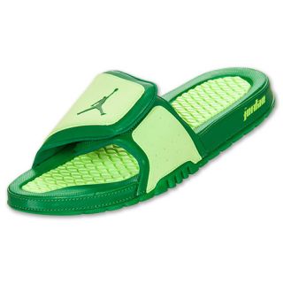 Mens Jordan Hydro 2 Slides Pine Green/Electric