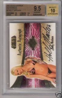 2007 Benchwarmer Gold Holly Madison Auto Autograph BGS 9 5 10