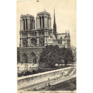1919 Vintage Postcard   Cathedral of Notre Dame   Paris