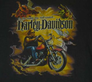 Vtg Harley Davidson San Diego 80s Black T Shirt L Distressed Biker