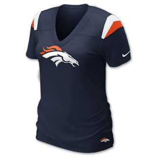 Nike NFL Denver Broncos Womens V Neck Tee Shirt