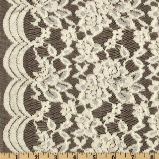 61 Wide Florence Lace Ivory Fabric By The Yard Arts