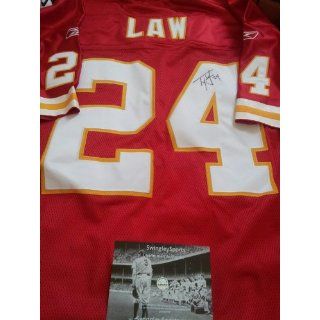 Ty Law Signed Kansas City Chiefs Authentic Jersey