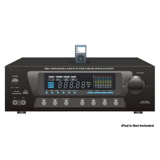 PYLE HOME AUDIO PT270AIU STEREO AMP RECEIVER WITH TUNER USB SD IPOD