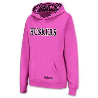 Nebraska Cornhuskers NCAA Womens Hoodie Pink