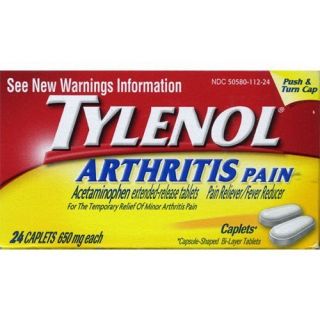 Tylenol Arthritis Pain 24 Caplets, Pain Reliever 650mg Acetaminophen