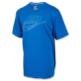 Mens Nike Futura Tee Shirt Game Royal/Dark Grey