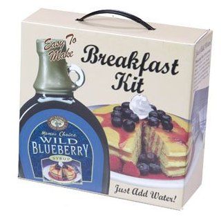 Pancake Breakfast Kit w/ Wild Blueberry Syrup Grocery