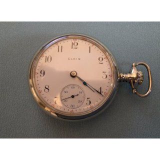 1895 Elgin Pocket Watch Lever Set   Working Properly