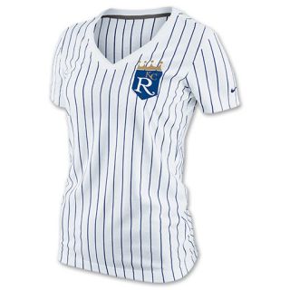 Womens Nike Kansas City Royals MLB Cooperstown Collection Pinstripe