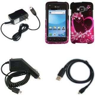 iFase Brand Samsung Rugby Smart i847 Combo Purple Love
