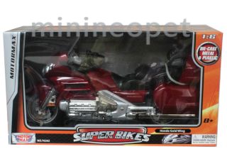 Motormax Honda Goldwing GL 1800 Bike Motorcycle 1 6 Red