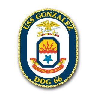 US Navy Ship USS Gonzalez DDG 66 Decal Sticker 3.8 6 Pack  