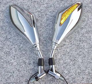 Honda Rebel Shadow VT 750 VTX Chrome Integrated Mirrors