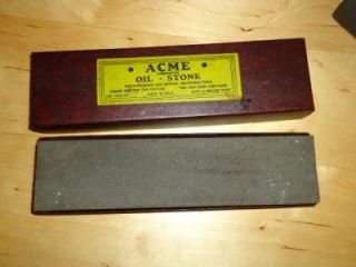  Vintage Oil Stones Acme Knife Tool Sharpening Bars Blade Razor Hone