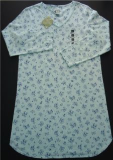 Missy Women Pajama Sleep Wear 100 Cotton Print Knit Long Sleeve
