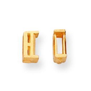 14K Gold Airline Straight Baguette Setting 2x2.75mm Arts