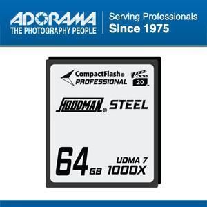 Hoodman RAW Steel Class 7 64GB CompactFlash Card, 1000x High Speed #