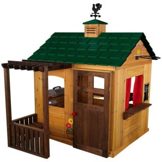 KidKraft Activity Playhouse Outdoor Wood Clubhouse 00178