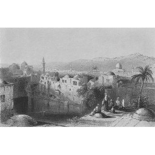 ISRAEL Pool of Hezekiah, Jerusalem Bartlett, antique