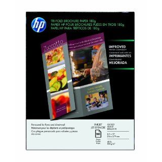 HP Tri fold Brochure Paper, Glossy (100 Sheets, 8.5 x 11