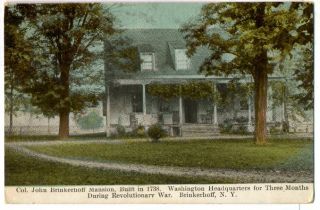 Hopewell Junction NY Brinkerhoff Mansion Postcard