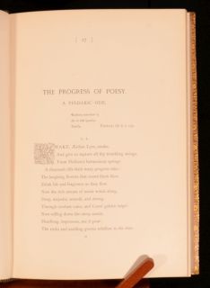  Binding Poems Of Thomas Gray Illustrated Eton Presentation Copy