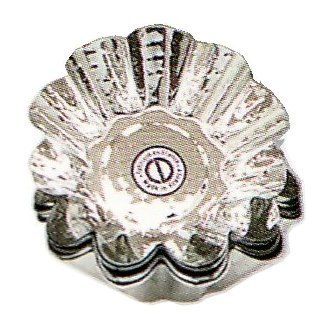 Matfer 14 Fluted Tin Brioche Mold, 6 1/3 by 2 1/2 Inch