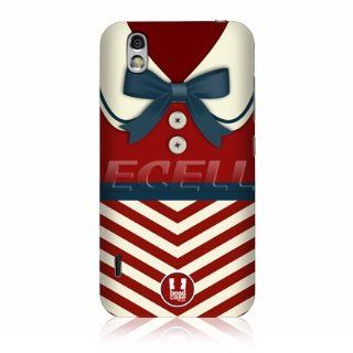 Ecell   HEAD CASE PLAIN RED NAUTICAL CLOTHING DESIGN BACK