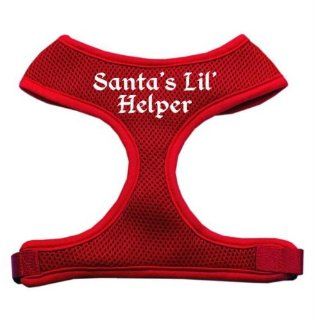 Santas Lil Helper Screen Print Soft Mesh Harness Red Large