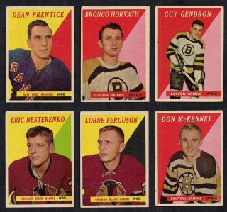 1958 59 Topps 35 Bronco Horvath Bruins