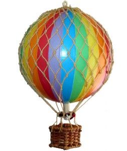 Small Model Hot Air Balloon Rainbow