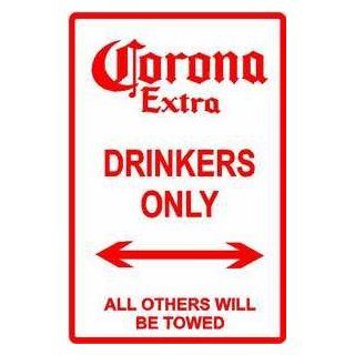 CORONA DRINKERS PARKING ONLY street sign