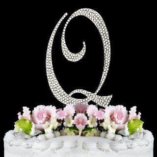 Completely Covered Swarovski Crystal Silver Wedding Cake