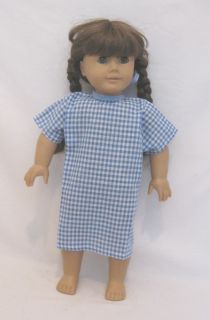 Hospital gown & booties fit 18 inch doll clothes sleepwear Caroline