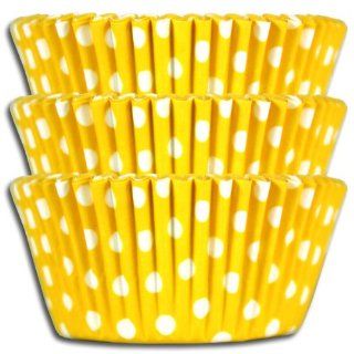 Yellow Polka Dot Baking Cups, Greaseproof 1000 Pack