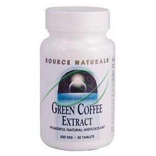 Green Coffee Extract, 500 mg, 30 Tablets, From Source