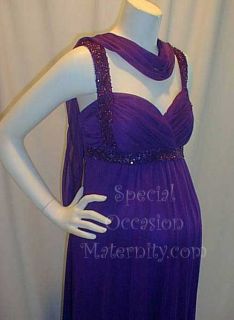  Beaded Maternity Gown Large Bridal Wedding Formal Evening Sexy