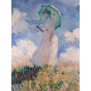 Claude Monet 24W by 32H  Woman with Parasol CANVAS