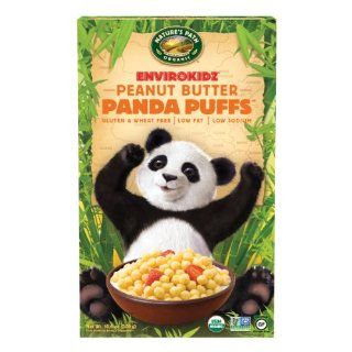 EnviroKidz Organic Peanut Butter Panda Puffs Cereal, 10.6 Ounce Boxes
