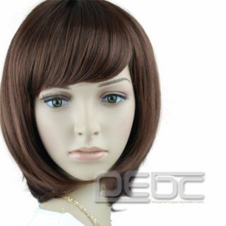 2012 Hot Short Wig Fashion Women Lady Cosplay Party Brown Beauty Wave