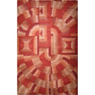 MER Rugs Galaxy Burgundy and Red Rectangular 5 ft. x 8 ft