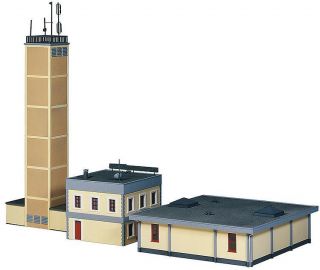 HO Scale Fire Station 3 Stall Fire House with Training Tower Sound Kit