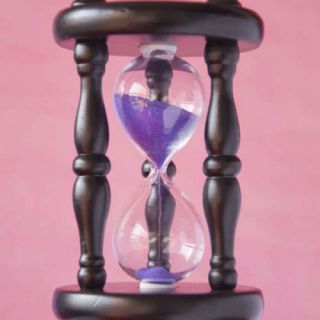 Classic Purple Wood Sand Clock Hourglass Timer 30MINUTE