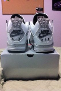 Nike air Jordan white cement 4s retro 100% stars no drag 1999 og
