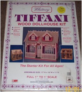 Very RARE Whitney Tiffani Miniature Wood Doll House Kit